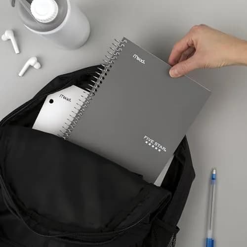Five Star Spiral Notebook, 2 Subject, College Ruled Paper, 6" x 9-1/2" (15.2cm x 24.1cm), 80 Sheets | SFI Certified Paper thumbnail 8