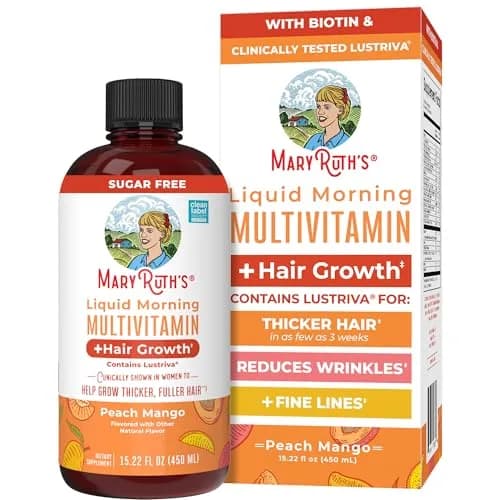 MARYRUTH'S Liquid Multivitamin + Hair Growth 440ml (15.22 Fl Oz) | Clinically Thicker Hair & Skin Support thumbnail 1