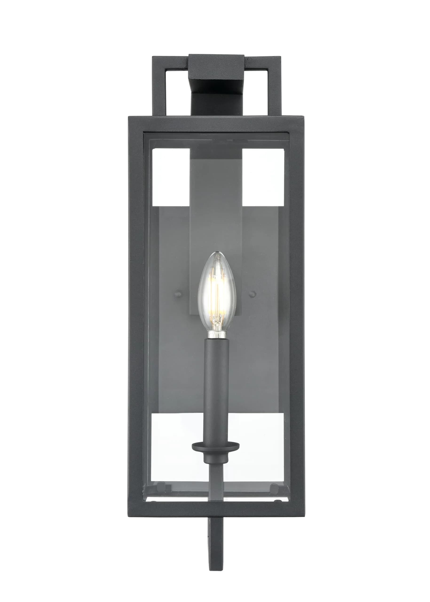 ML Lighting Lamont Collection 1 Light Outdoor Wall Sconce Textured Black 18in | Classic Gothic Victorian Style