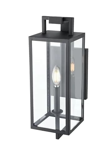 ML Lighting Lamont Collection 1 Light Outdoor Wall Sconce Textured Black 18in | Classic Gothic Victorian Style thumbnail 3
