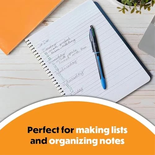 BIC 4-Color Smooth Retractable Ballpoint Pens, 1.0mm Point, 3-Count Pack | Smooth Ink Flow for Students & Office thumbnail 6