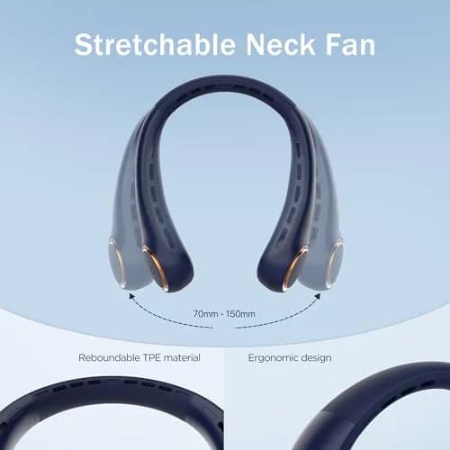 GULAKI Neck Fan Portable Fan with 5-17H Lifespan 4000mAh | Hands-Free Summer Cooling thumbnail 5