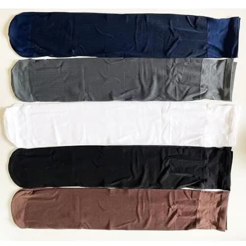 Uaussi Silk Sheer Socks Crew Length | Ultra Thin Nylon Dress Socks for Men thumbnail 7