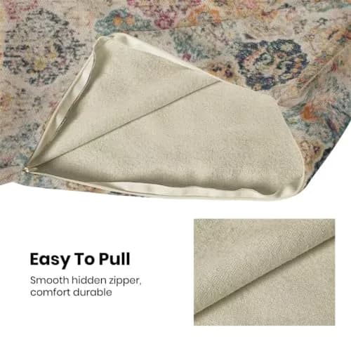 AEIOAE Boho Pillow Covers 20x20 | Vibrant Linen Decor for Home & Outdoors thumbnail 4