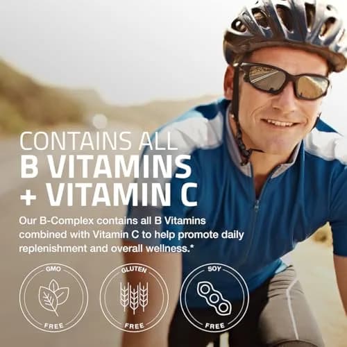 Bronson Vitamin B Complex with Vitamin C Vegetarian Capsules, 360 Count | Supports Energy & Immunity thumbnail 4