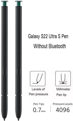 Befzygwk Replacement Stylus Pen for Samsung Galaxy S22 Ultra 5G (2-Pack, Green) | 4096 Pressure Levels thumbnail 6