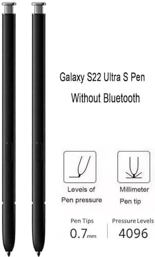 Befzygwk Replacement S Pen for Samsung Galaxy S22 Ultra 5G (2-Pack, White) | 4096 Pressure Levels thumbnail 6