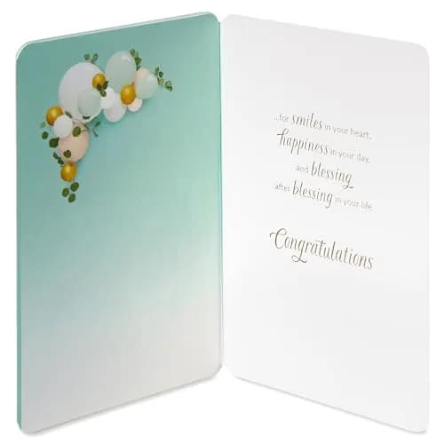 American Greetings First Communion Card (A First Communion Wish) 17cm (6.75in) | Religious Blessing for Godchildren thumbnail 2
