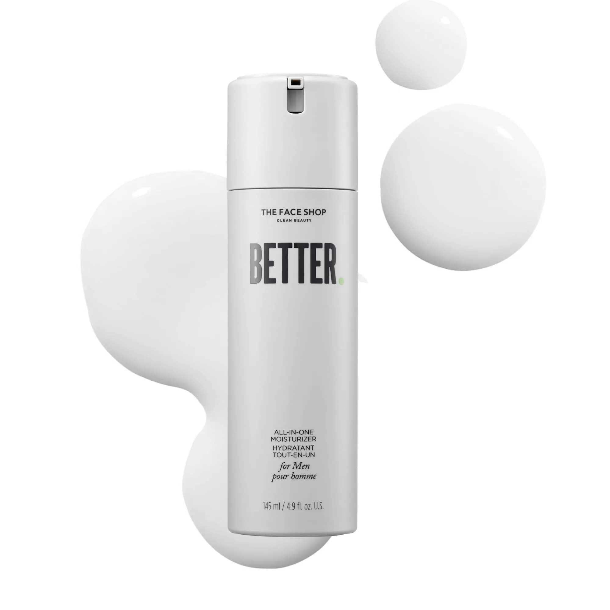 The Face Shop Better All-in-one Men Daily Face Moisturizer 4.9 Fl Oz | Hydrates & Soothes Post-Shave