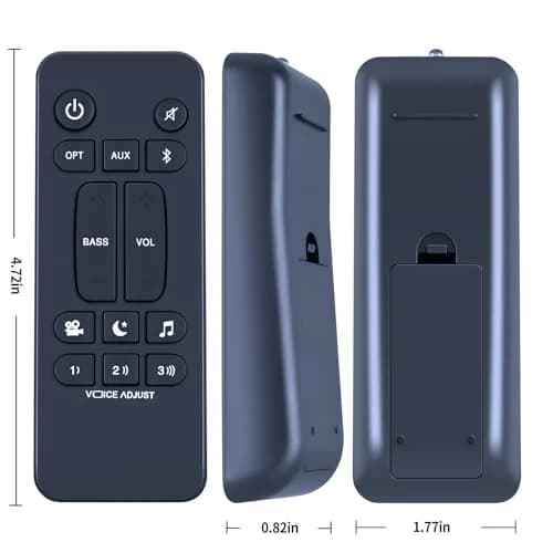 WDZP Replacement Remote Control for Polk Audio Signa S2 Sound Bar | Infrared, 12m Range thumbnail 7