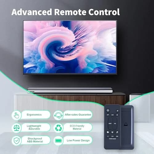 WDZP Replacement Remote Control for Polk Audio Signa S2 Sound Bar | Infrared, 12m Range thumbnail 3