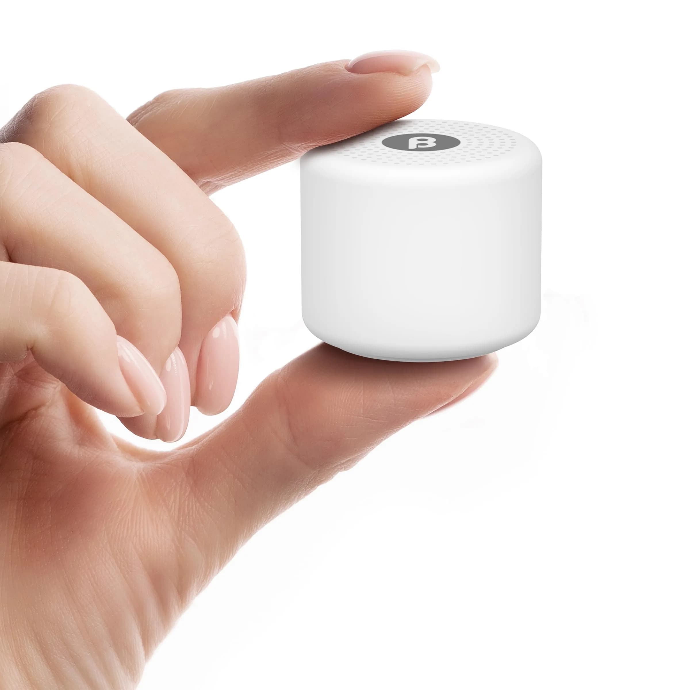 BodyHush Mini Portable White Noise Machine | 30 Sounds, 32 Volume Levels, Rechargeable, 22-Hour Battery — White