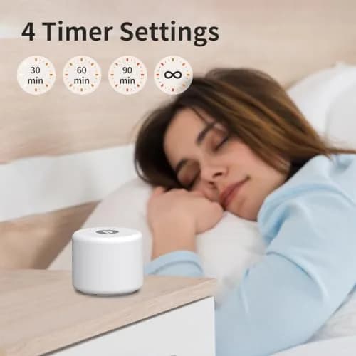 BodyHush Mini Portable White Noise Machine | 30 Sounds, 32 Volume Levels, Rechargeable, 22-Hour Battery thumbnail 3