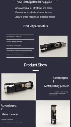 SRTODTG 2-Stage Slide Metal Fidget Slider | Anxiety & Focus Relief (80mm x 25mm x 25mm) thumbnail 9