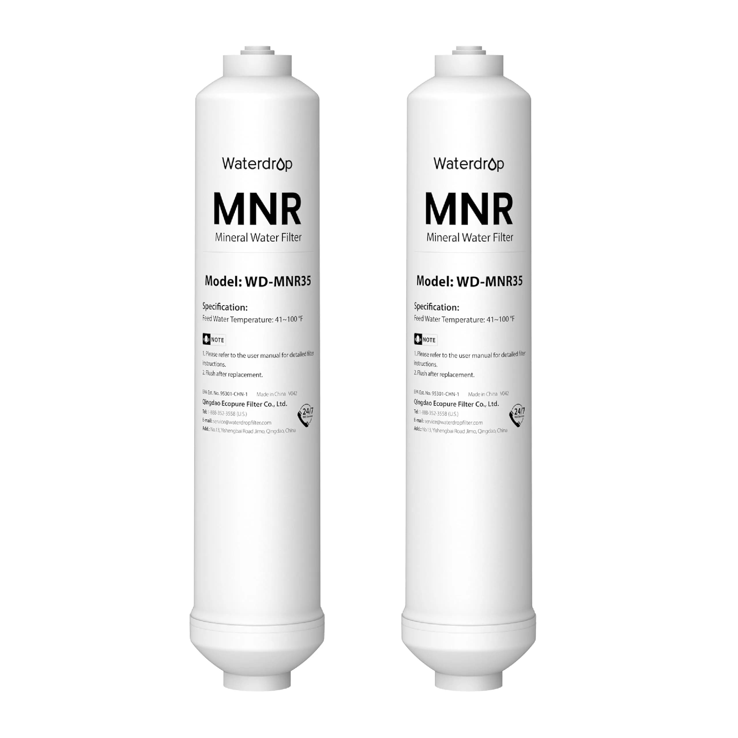 Waterdrop WD-MNR35-2 Remineralization Filter for RO Systems 4160L (1100 Gallons) | Restores Essential Minerals for Tap Water - main product image