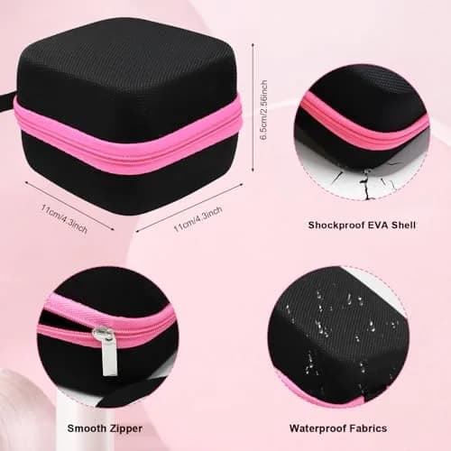 Thowapou 81 Holes Nail Drill Bit Holder Case | Portable Pink Organizer for 3/32" Bits thumbnail 5