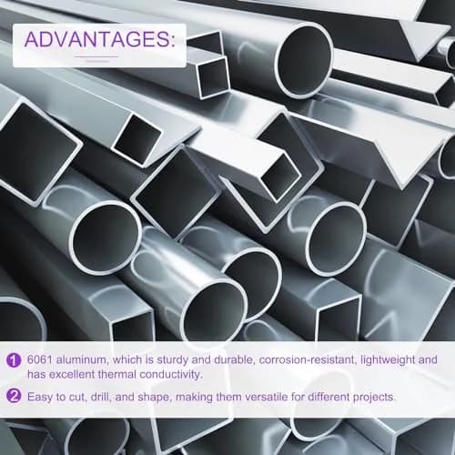 DMiotech 6061 Aluminum Round Tube 25mm OD x 22mm ID x 300mm Length | Corrosion-Resistant Metal Tubing for DIY Projects thumbnail 4