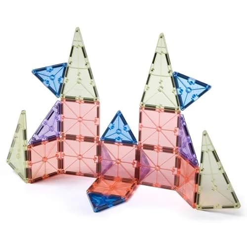 MAGNA-TILES Color Shop Pastel 20-Piece Magnetic Construction Set | Educational Building Toy for Kids 3+ thumbnail 1