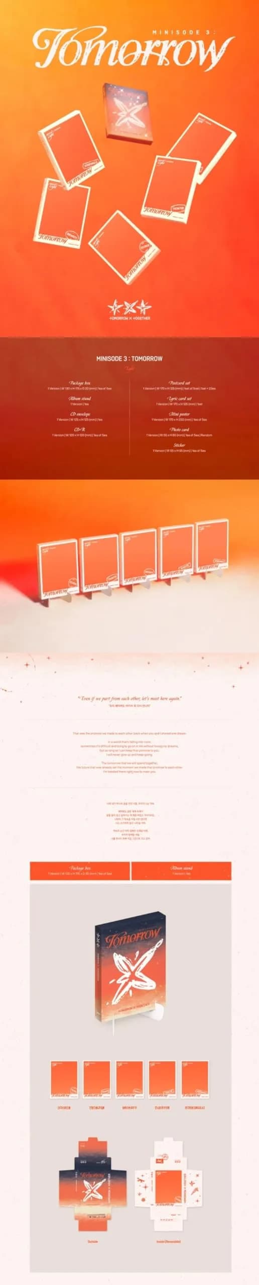 cokodive Txt - Minisode 3 Tomorrow 6th Mini Album Light RANDOM | K-pop Light Album with Photocard (13.4cm x 17.5cm x 2.2cm) - main product image