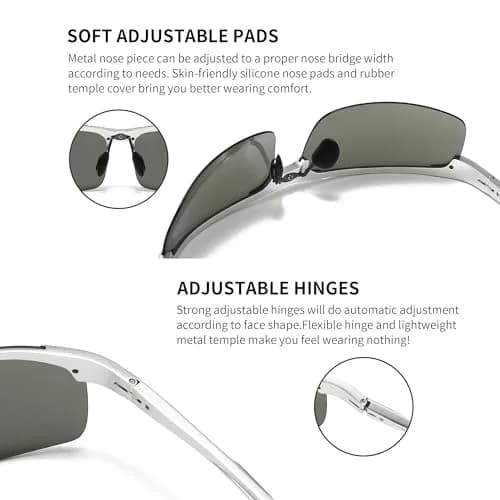 SUNGAIT Men's HD Polarized Sunglasses for Driving Cycling Running UV400 UV Protection thumbnail 5