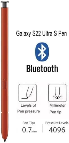 Befzygwk Galaxy S22 Ultra S Pen with Bluetooth Replacement | 4096 Pressure Levels, Tips Included thumbnail 3