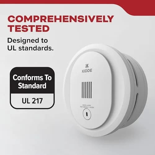 Kidde 10SDR Compact Smoke Detector with AA Batteries | Photoelectric Smoke Alarm thumbnail 5