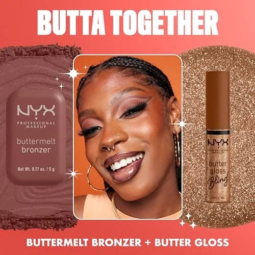 NYX PROFESSIONAL MAKEUP Butter Gloss Bling Lip Gloss Bring The Bling | Shimmery Vegan Lip Color 7.65ml (0.27 Fl Oz) thumbnail 6
