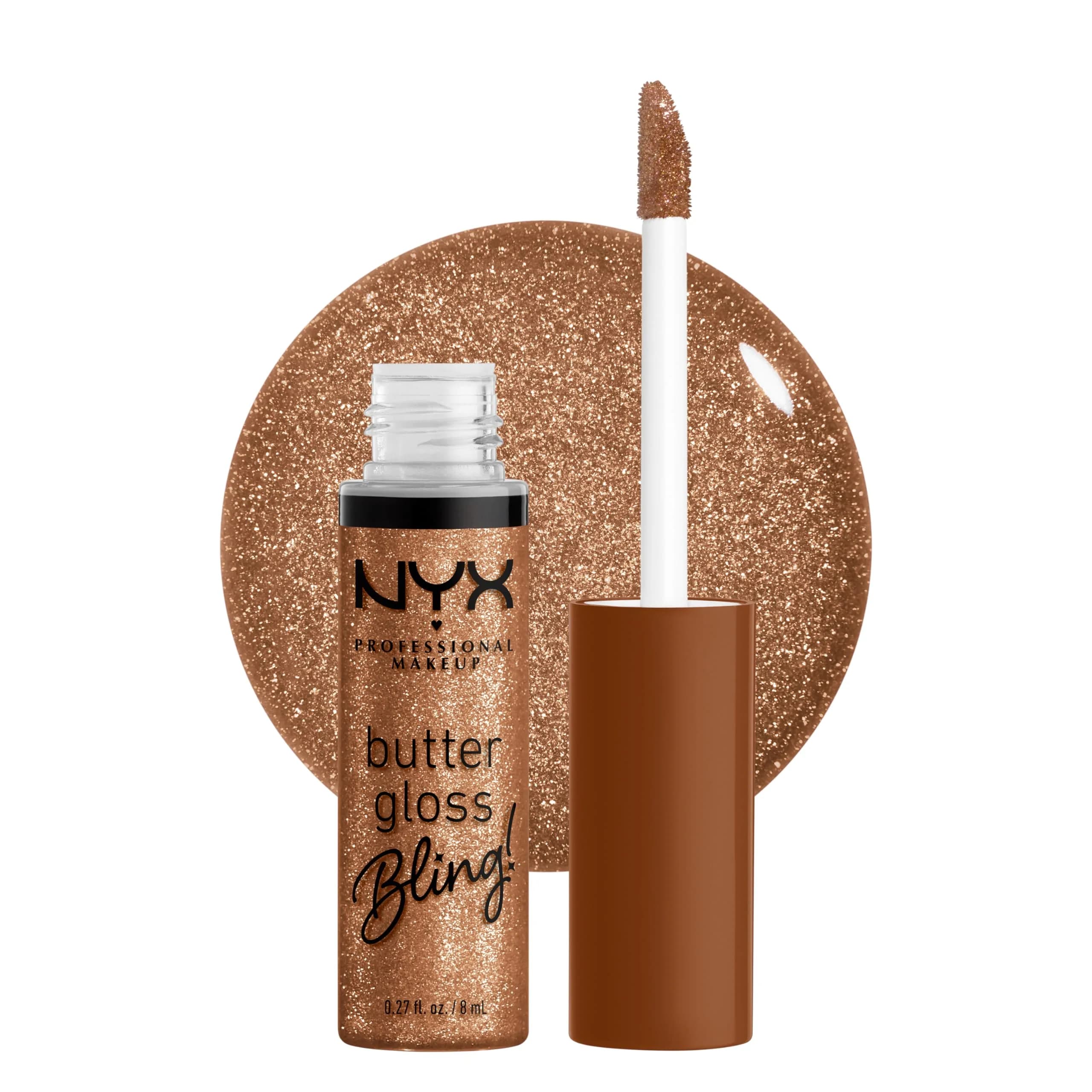 NYX PROFESSIONAL MAKEUP Butter Gloss Bling Lip Gloss - Pay Me In Gold | Vegan & Non-Sticky Shine