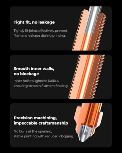 Creality Official K1C Nozzles 4 PCS, Unicorn Quick-Swap Nozzle Kit, Copper & Steel, 0.4/0.6/0.8mm | High Speed, Precise Printing thumbnail 6