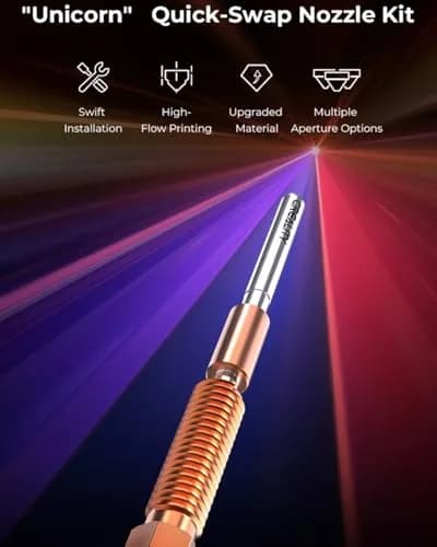 Creality Official K1C Nozzles 4 PCS, Unicorn Quick-Swap Nozzle Kit, Copper & Steel, 0.4/0.6/0.8mm | High Speed, Precise Printing thumbnail 7