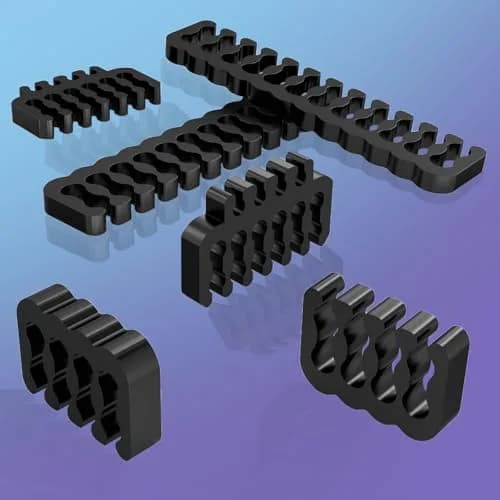 Sirlyr Black 24-PCS PSU Cable Combs Kit,24/12VHPWR/8Pin | Professional Cable Organizer for PC Builds thumbnail 4