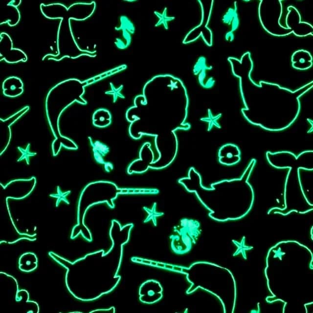 Blanket Buddies Mermaid Narwhal Throw Blanket Glow in The Dark 127cm x 152cm (50" x 60") | Cozy Fleece for Kids thumbnail 6