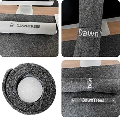 DAWNTREES Extra Large Felt Desk Mat 140x60cm (55''x23.6'') | Noise-Free Office & Smooth Mouse Glide thumbnail 7