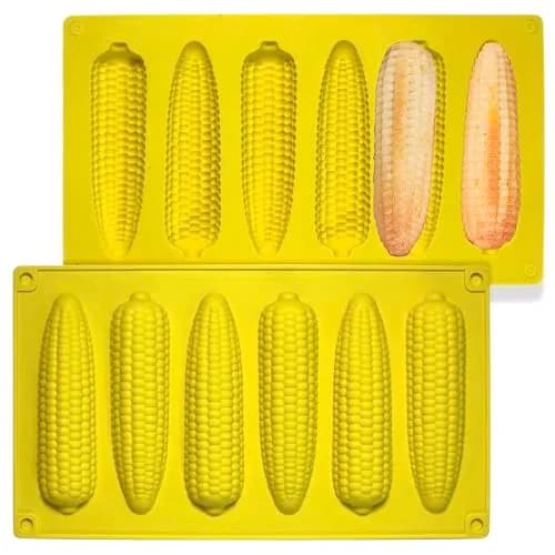 Sidosir Corn Stick Mold Silicone for Baking | 6-Cavity Non-Stick Cake Pan (11" x 6.3") thumbnail 1