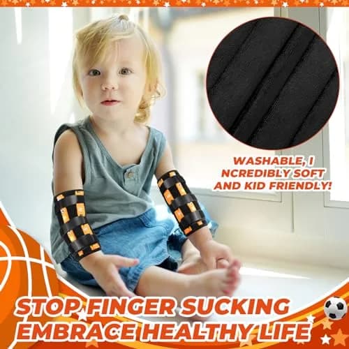 Threlaco 2 Pack Thumb Sucking Stop for Kids 4.5-8 inch Elbow Circumference | Pediatric Finger Sucking Guard thumbnail 5