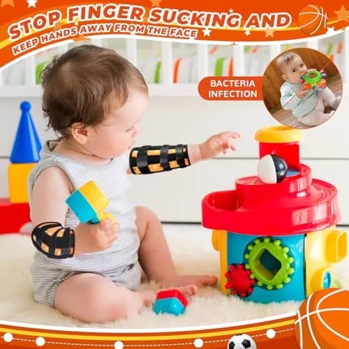 Threlaco 2 Pack Thumb Sucking Stop for Kids 4.5-8 inch Elbow Circumference | Pediatric Finger Sucking Guard thumbnail 6