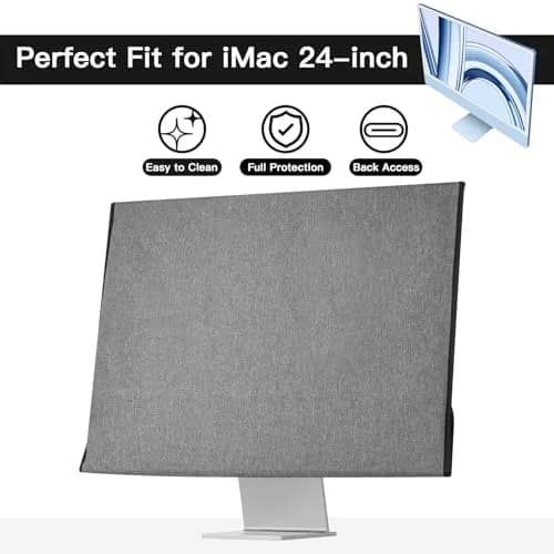 CaSZLUTION Monitor Dust Cover for iMac 24-inch | Oxford Cloth Protective Sleeve thumbnail 3