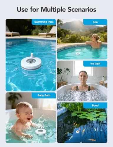 GoveeLife WiFi Pool Thermometer P1 Wireless, 2 Pack | Monitors Water Temp Remotely with App Control thumbnail 6