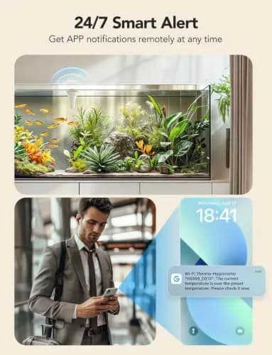 GoveeLife WiFi Pool Thermometer P1 Wireless, 2 Pack | Monitors Water Temp Remotely with App Control thumbnail 7