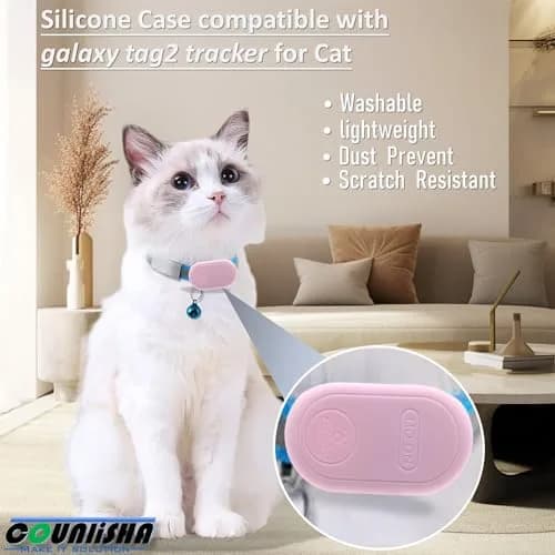 Counlisha Silicone Holder for Galaxy SmartTag2 2023 | Waterproof, Dustproof, Shockproof for Dog Collar (4 Packs) thumbnail 5