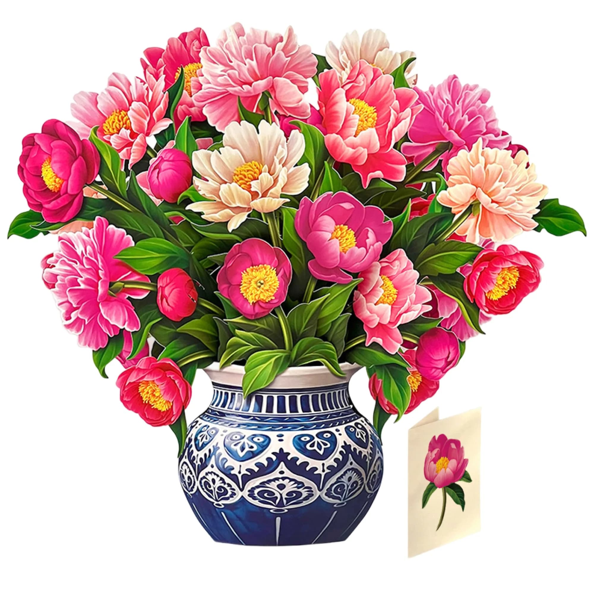 Freshcut Paper Peony Paradise 3D Pop Up Card 30.5cm (12 Inch) Tall | Birthday, Mother's Day, Thank You Gift — Peony Paradise / Grande