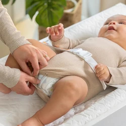 Ingenuity Contoured Changing Pad with Safety Strap & Waterproof Liner | 32 x 16 inches (81.3 x 40.6 cm) thumbnail 2