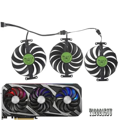 LTANDBR 95mm Graphics Card Fan for ASUS ROG Strix RTX 3060 3070 3080 Ti 3090 | DC 12V, 7-Pin Header, 18dB Noise thumbnail 3