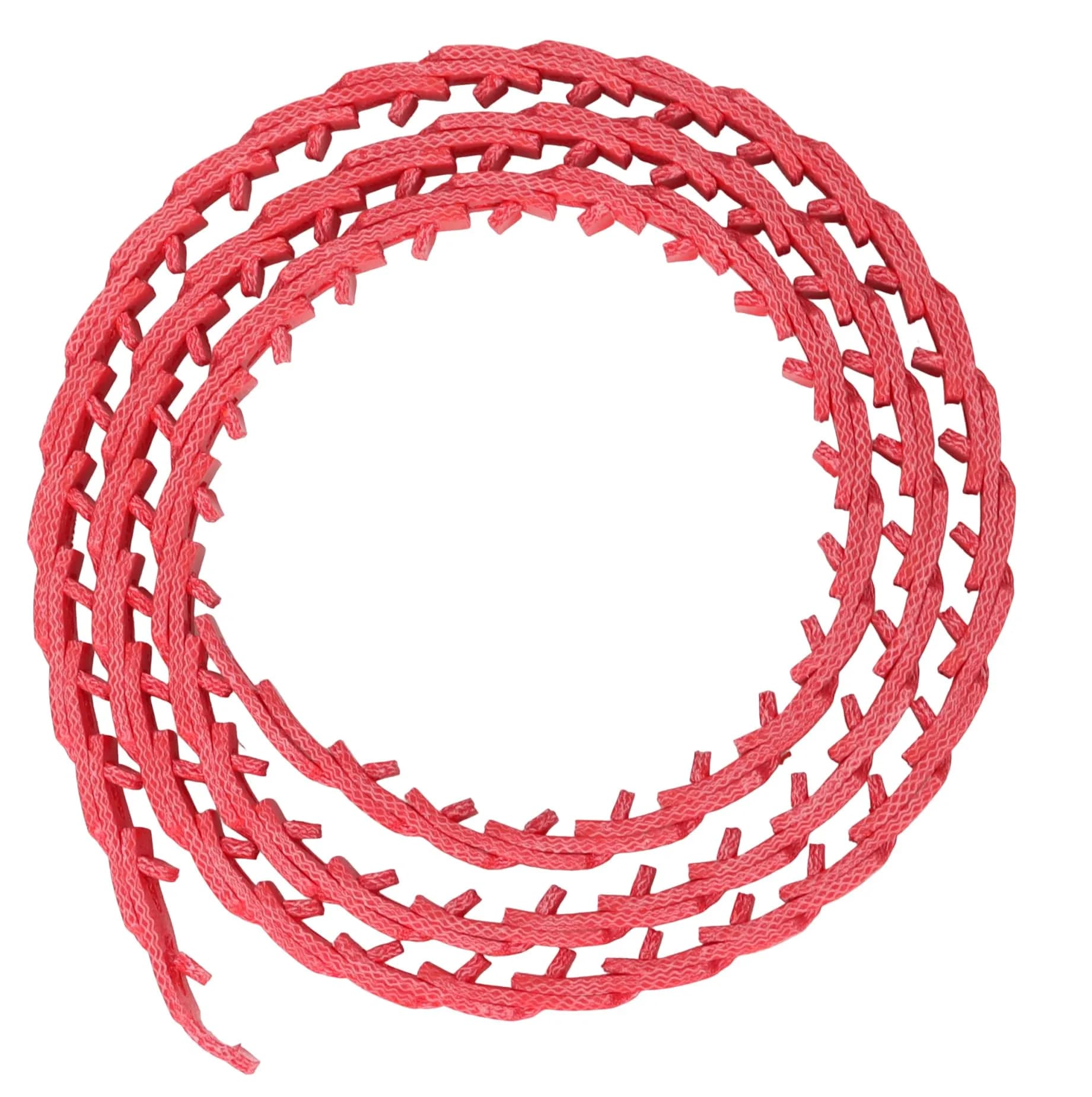 Poweka 1/2-Inch x 5-Feet Adjustable Link Drive V-Belt | Vibration-Free Industrial Transmission Belt — Red