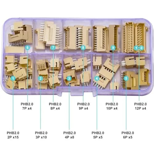 Kidisoii JST Connector Kit, PHB2.0 Dual Row DIP Header 2mm Pitch | DIY IC Socket Adapter (120 chars) thumbnail 2