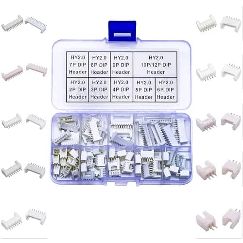Kidisoii JST Connector Kit, HY2.0 DIP Header 2mm Pitch | DIY IC Socket Plugs Adapter thumbnail 1