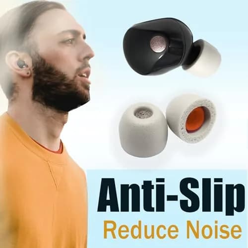 Mijusun Memory Foam Replacement Earbud Tips for Sony WF-1000XM5 & More | 3 Pairs Small Gray thumbnail 5