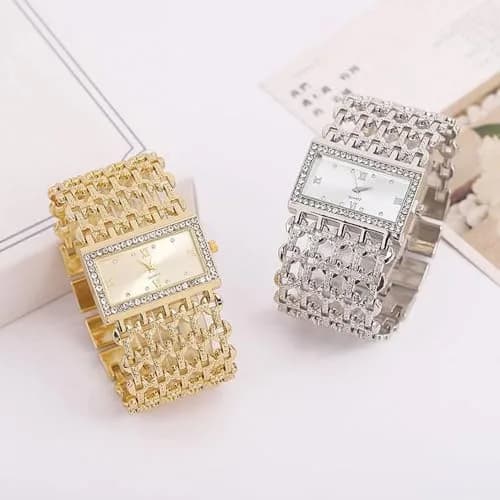 SENRUD Women's Quartz Watch Luxury Rectangular Case Analog Bracelet Watch 37mm (1.46 in) | Elegant Fashion Timepiece thumbnail 4