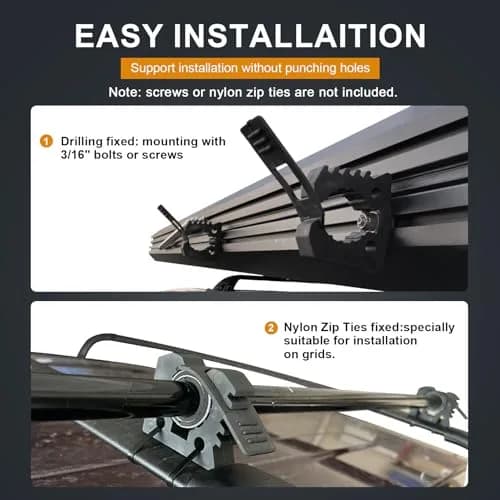 PSLER Quick Release Rubber Shovel Holder for Truck Bed & UTV, 2-Piece Set for 1-1/7'' to 1-3/7'' Diameter Tools thumbnail 4