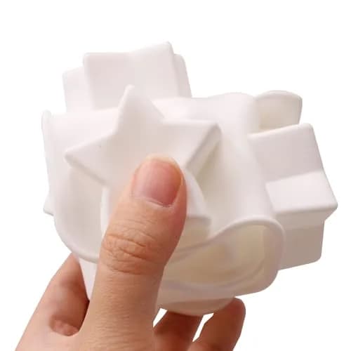 Fchil Star Silicone Mold for Chocolate, Candy, Soap, Ice Cubes 21.9 cm (8.7 in) | Food-Grade BPA-Free Multi-Use Baking Mold thumbnail 9